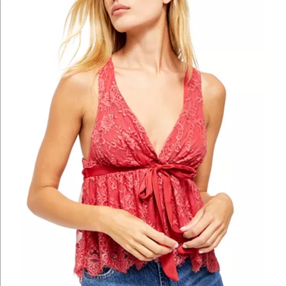 NWT Free People Chante Lace Tank